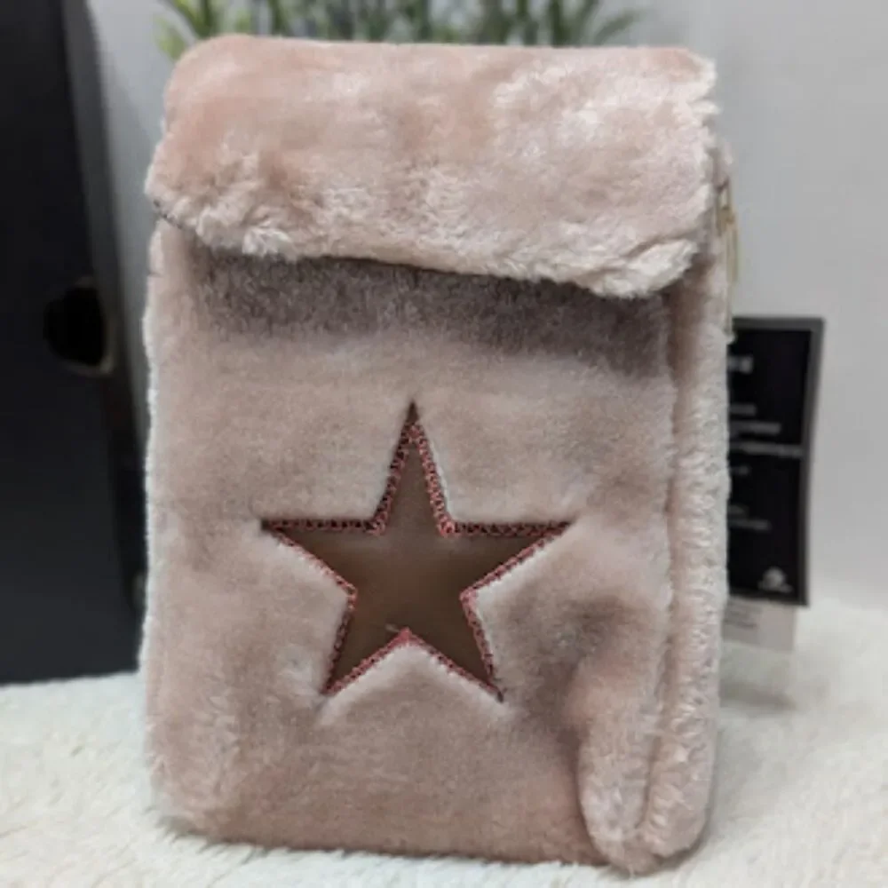 Converse CTAS Pink Bunny Rabbit Faux Fur Hi Top Sneakers + Bag Women's 9.5 NIB
